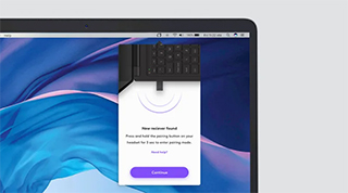 Приемник USB-A гарнитуры Logitech Zone Wireless Plus и дополнительных периферийных устройств Unifying Приемник USB-A гарнитуры Logitech Zone Wireless Plus и дополнительных периферийных устройств Unifying