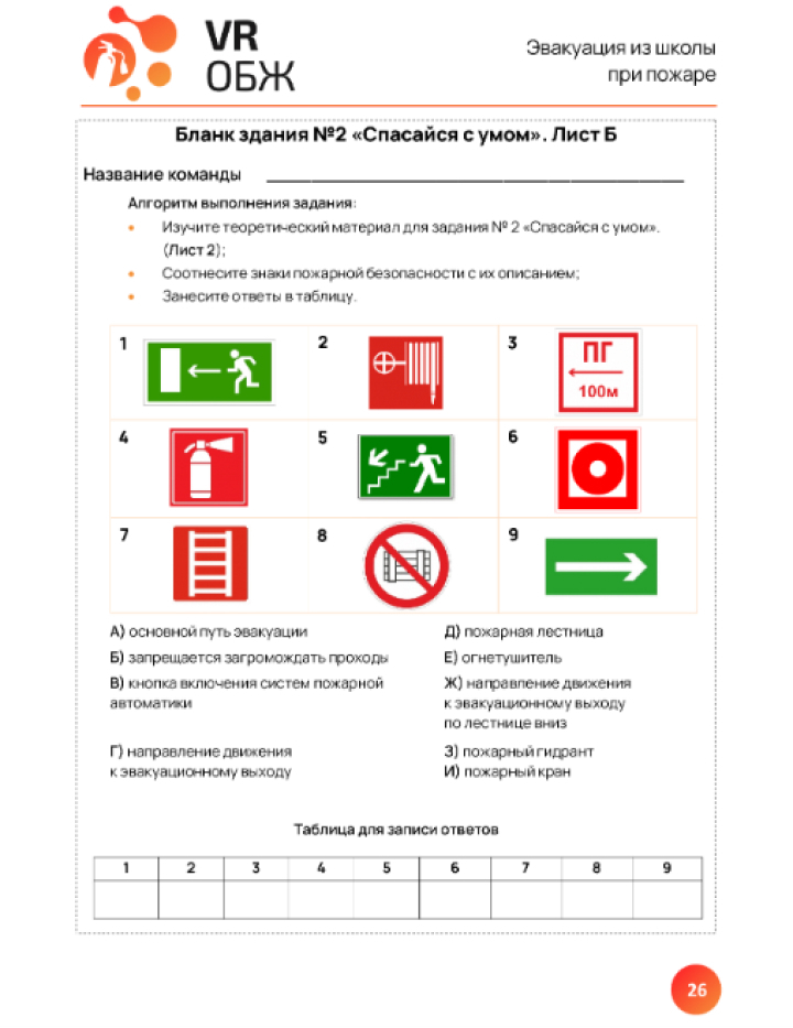 ОБЖ: Правила поведения при возникновении пожара в школе (Цифровое Пространство)