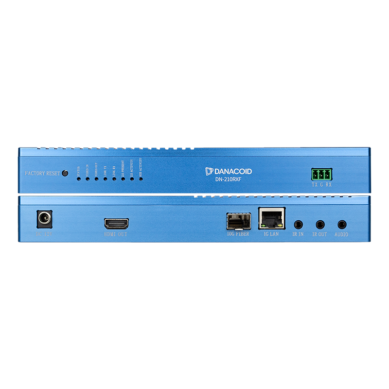 Приемник DN-210RXF (декодер) SDVoE AVoIP + KVM 4096x2160@60HZ 4:4:4 zero-delay, 10G, режим видеостен