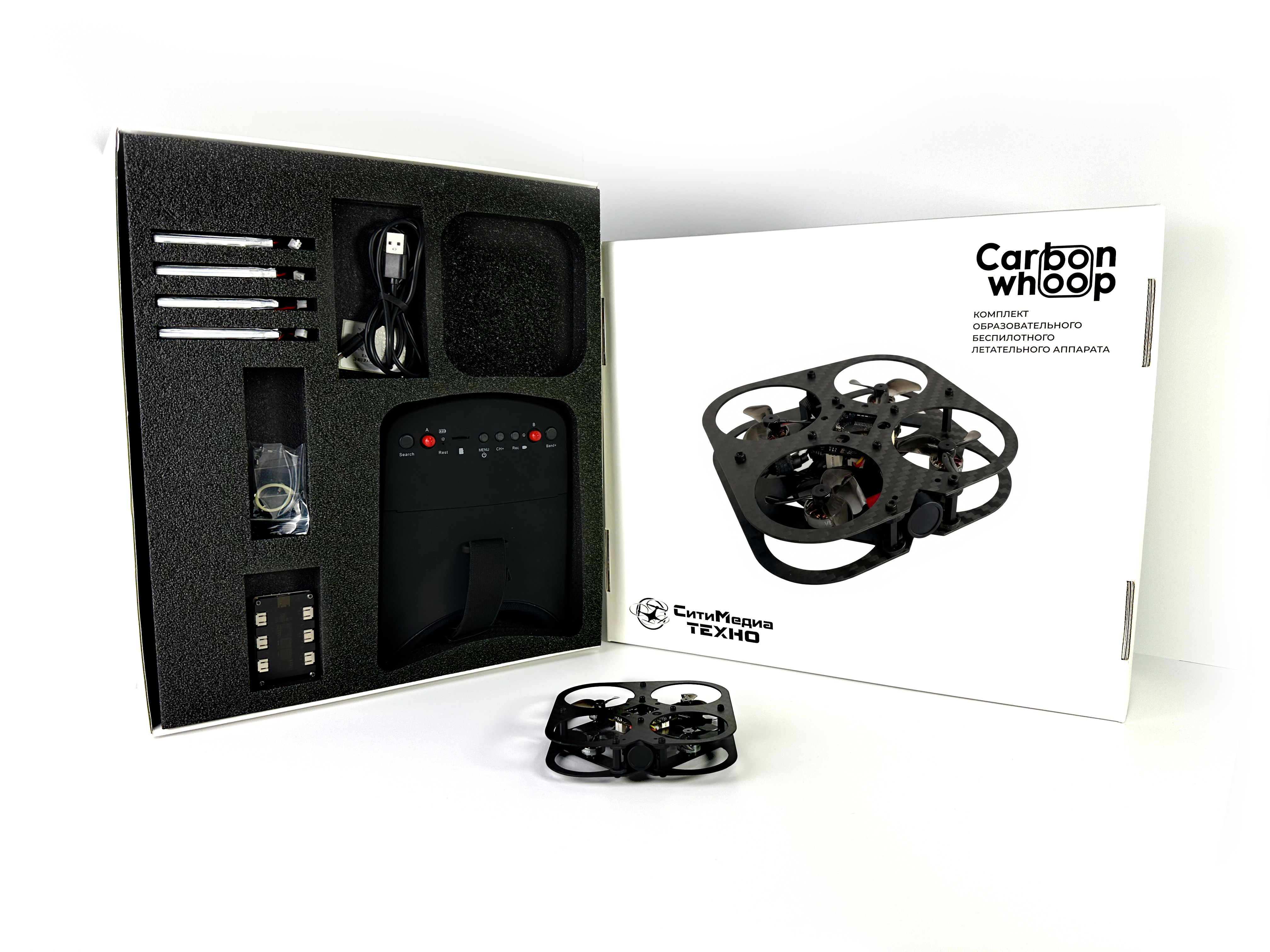 Комплект FPV-квадрокоптера для соревнований и обучения «Carbon Whoop»