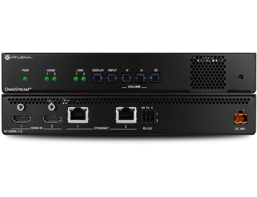 Двухканальный кодер 4K/UHD OmniStream AV по сети AT-OMNI-112