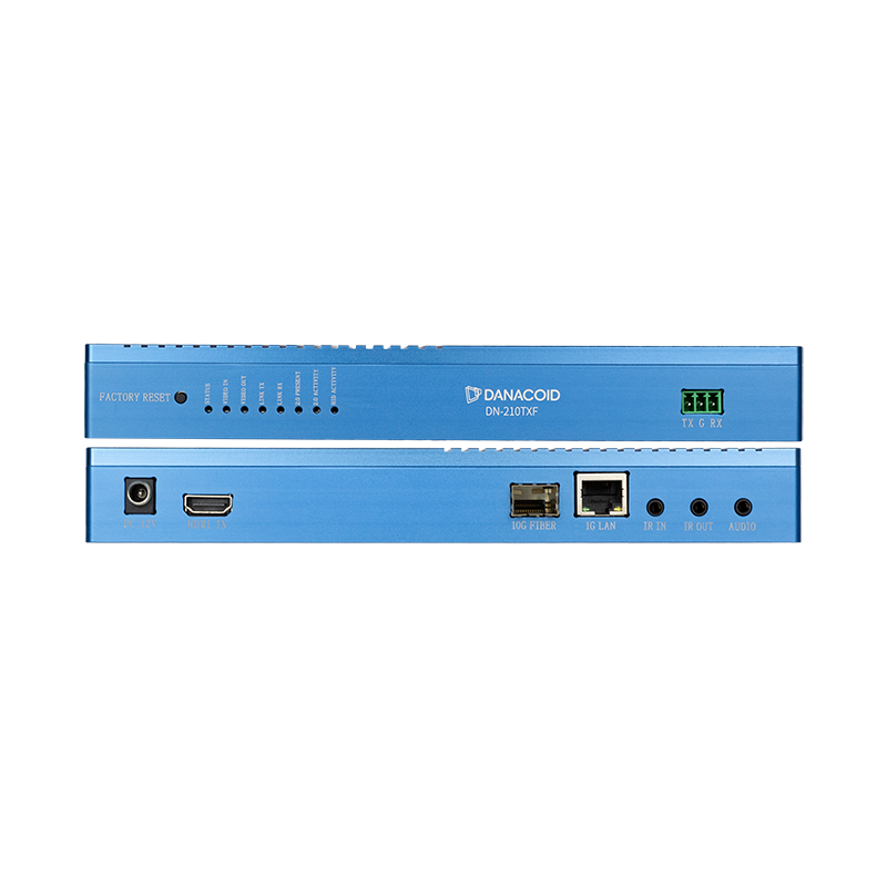 Передатчик DN-210TXF (кодер) SDVoE AVoIP + KVM, 4096x2160@60HZ 4:4:4 zero-delay, 10G, режим видеостен