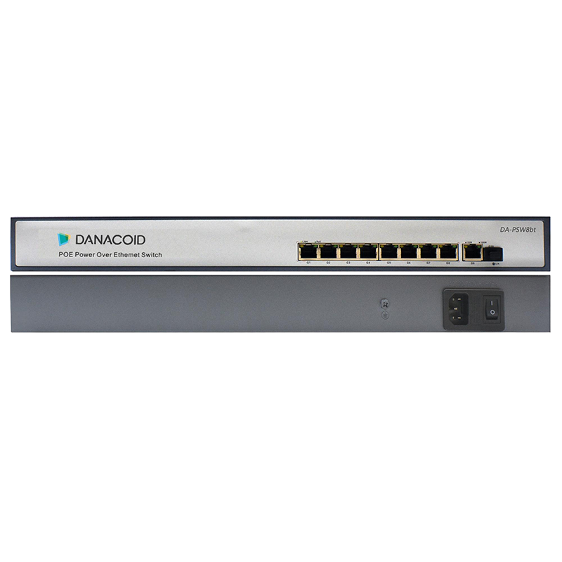 Коммутатор Dante 8х 1000BASE-T, 1х SFP (600 Вт, до 95 Вт на 1 порт)
