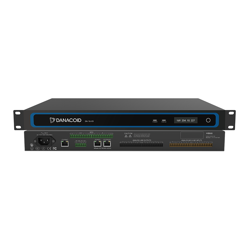 Аудиопроцессор с открытой архитектурой (8 входов mic+8 входов line) DA-16I/O