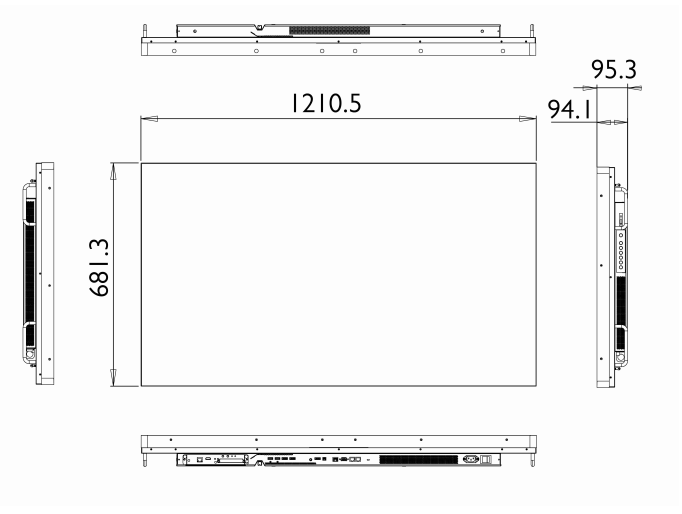 LCD дисплей 55" Flame 55RNB-700