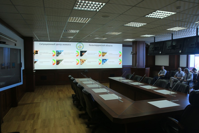 Ситуационный центр акимата Кызылординской области Республики Казахстан
