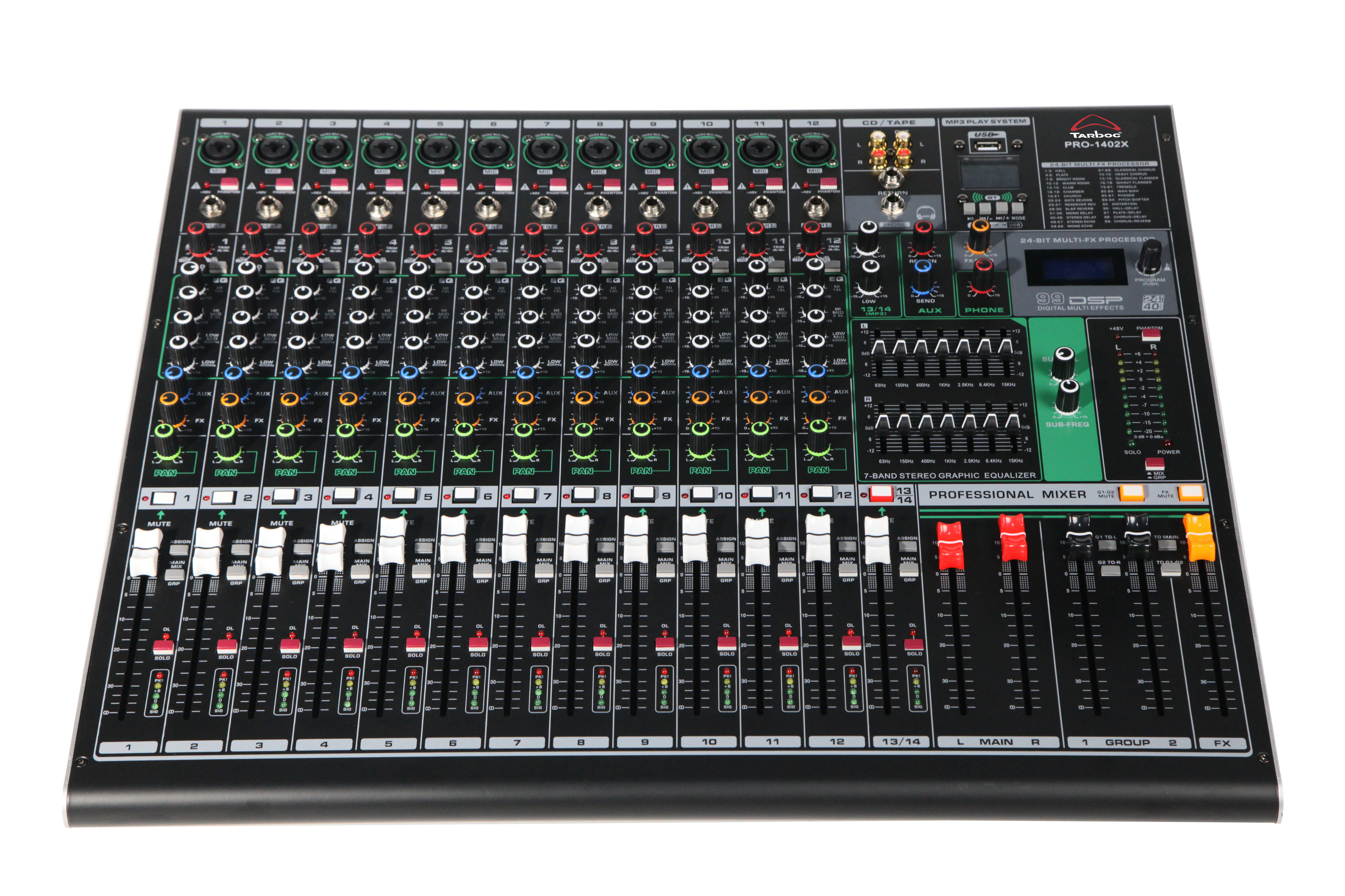 14-канальный микшерный пульт Tarboc MG-1402X