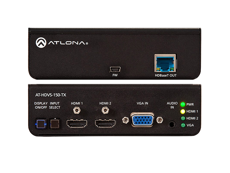 Коммутатор 2-HDMI, 1-VGA с выходом HDBaseT до 70 м AT-HDVS-150-TX