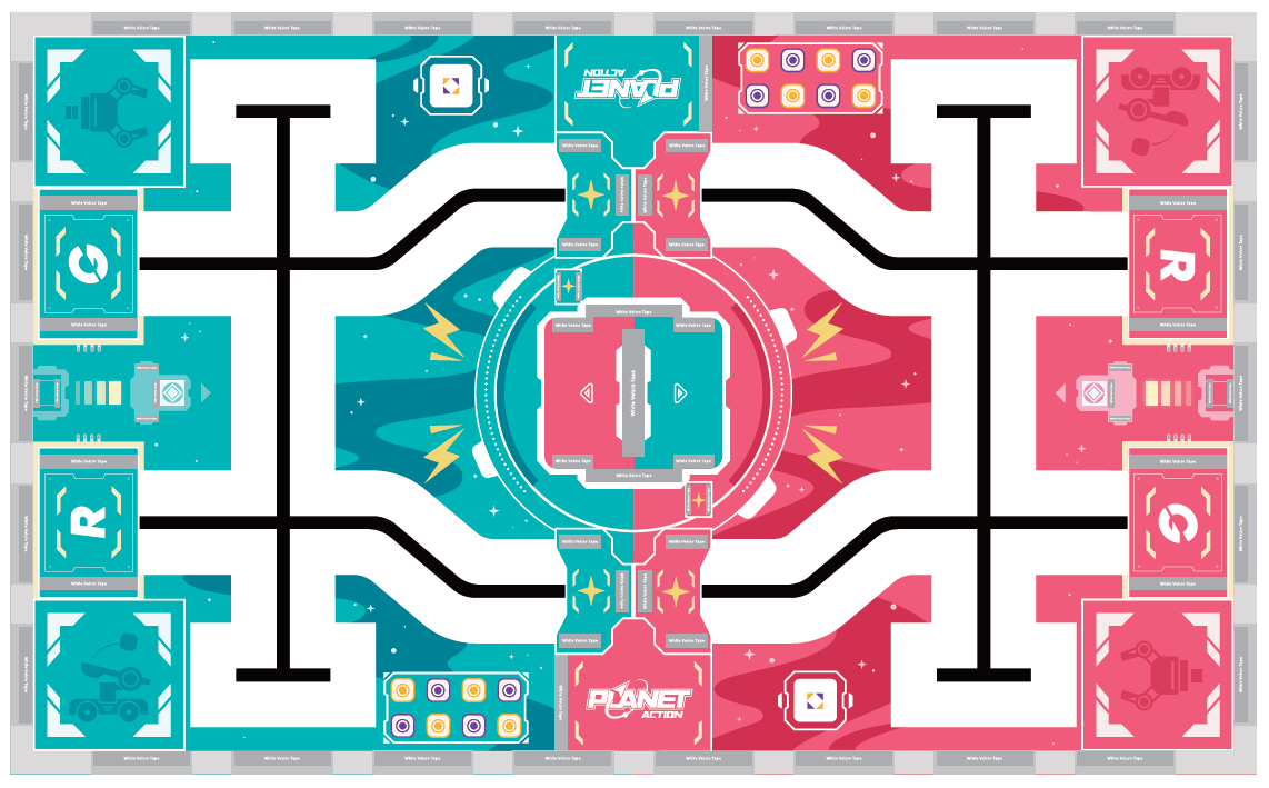 Соревновательная карта и реквизит UBTECH Planet Action Venue kit