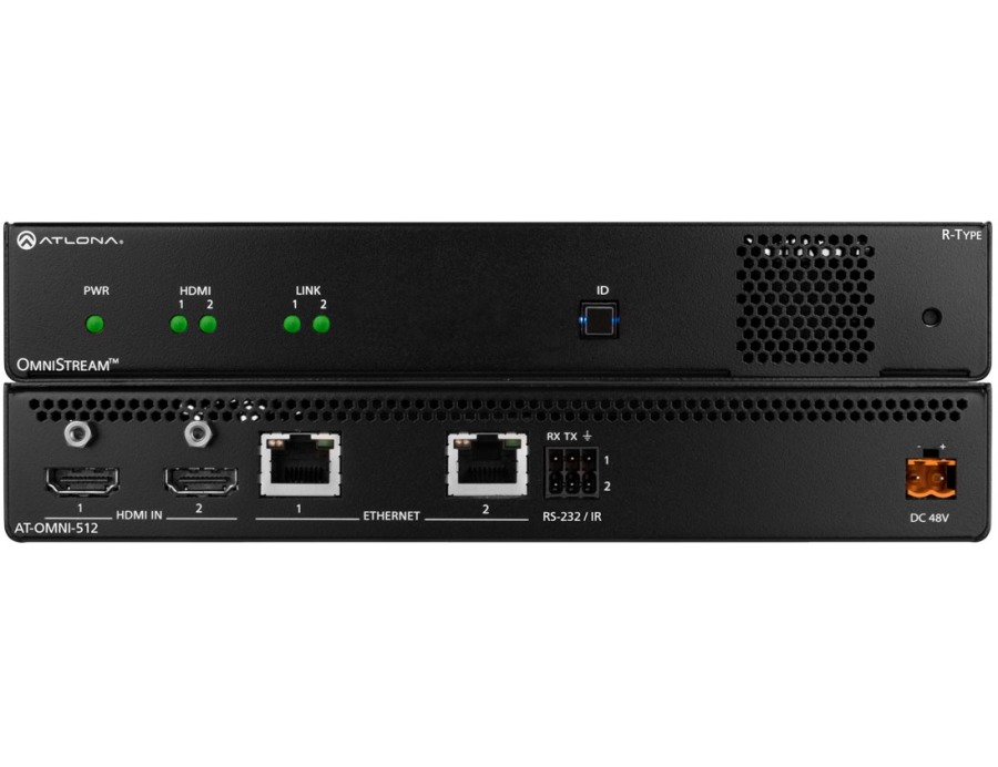 Двухканальный кодер 4K/UHD OmniStream AV по сети серия R-Type AT-OMNI-512