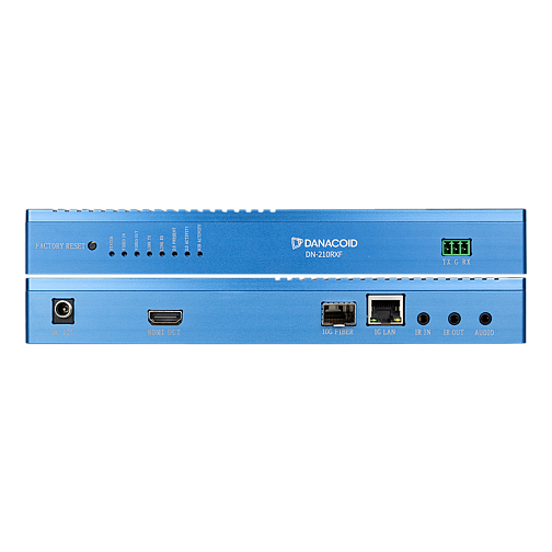 Приемник DN-210RXF (декодер) SDVoE AVoIP + KVM 4096x2160@60HZ 4:4:4 zero-delay, 10G, режим видеостен