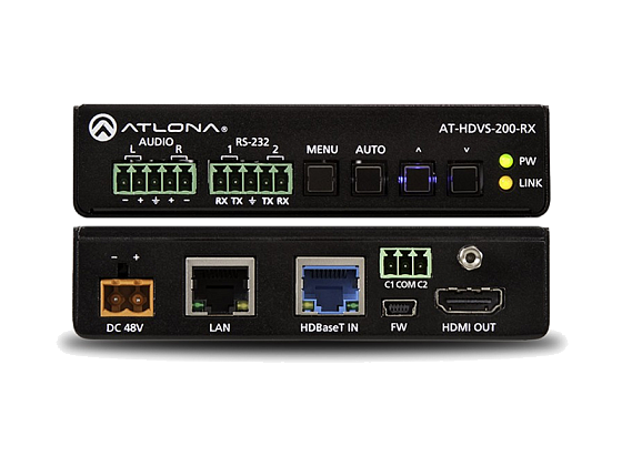 Приемник-масштабатор HDBaseT с HDMI и аудио выходом до 100м AT-HDVS-200-RX
