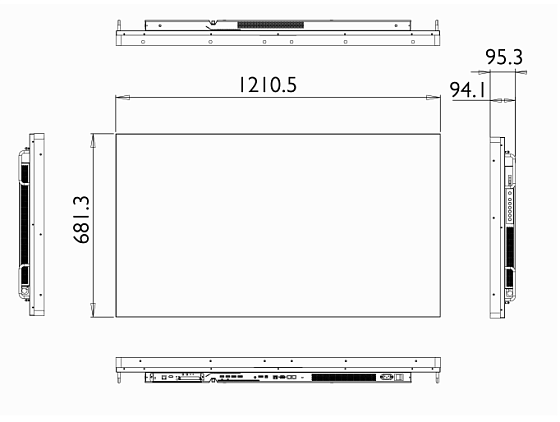 LCD дисплей 55" Flame 55RNB-700