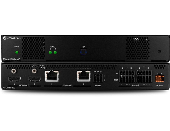 Двухканальный декодер 4K/UHD OmniStream AV по сети AT-OMNI-122