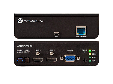 Коммутатор 2-HDMI, 1-VGA с выходом HDBaseT до 70 м AT-HDVS-150-TX