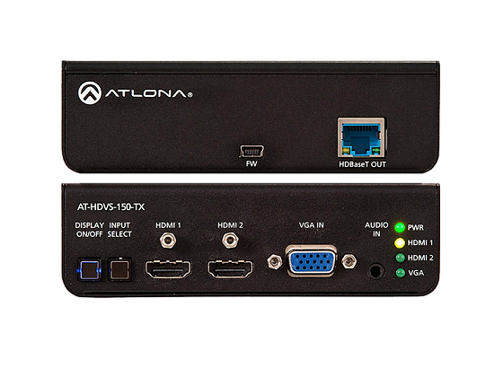 Коммутатор 2-HDMI, 1-VGA с выходом HDBaseT до 70 м AT-HDVS-150-TX