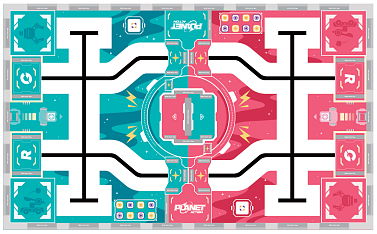 Соревновательная карта и реквизит UBTECH Planet Action Venue kit