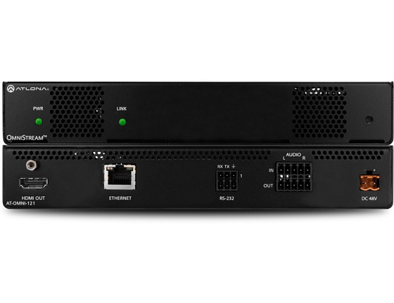 Одноканальный декодер 4K/UHD OmniStream AV по сети AT-OMNI-121