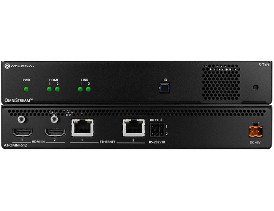 Двухканальный кодер 4K/UHD OmniStream AV по сети серия R-Type AT-OMNI-512