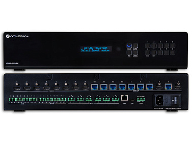 Матричный коммутатор 4K/UHD 8х8 HDMI на HDBaseT с PoE AT-UHD-PRO3-88M